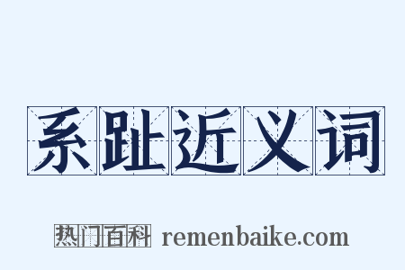 系趾近义词是什么意思的图片